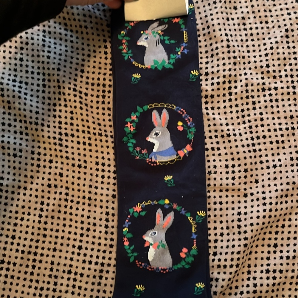 Sock it to me knee high Autumn Hare, bunny rabbit socks